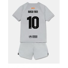 Barcelona Ansu Fati #10 Tredjedraktsett Barn 2022-23 Kortermet (+ korte bukser)